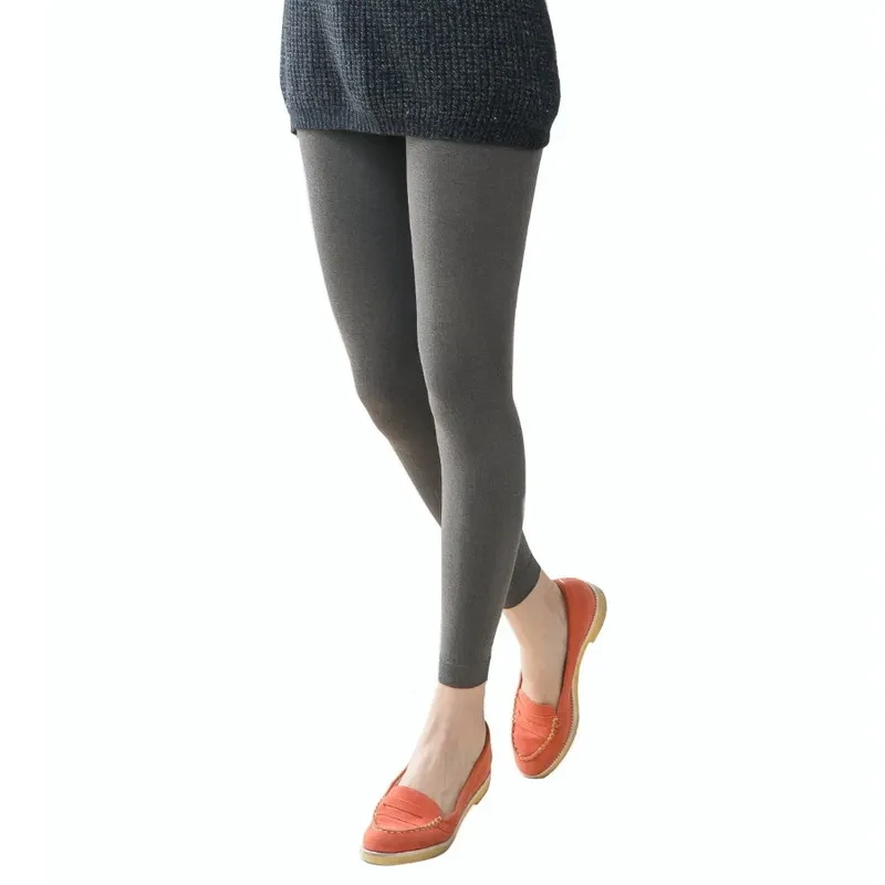 Blickdichte zweifarbige Mikrofaser-Leggings, 90D